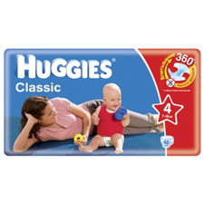 Подгузники Huggies Classic 4 (7-18 кг) Jumbo Pack 46 шт.
