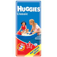 Подгузники Huggies Classic 5 (11-25 кг) Mega Pack 56 шт.