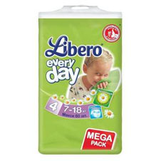 Подгузники Libero Everyday (7-18 кг) 60шт