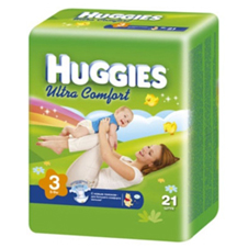 Подгузники Huggies Ultra Comfort 3 ( 5-9 кг) Conv Pack 21  шт.