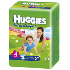 Подгузники Huggies Ultra Comfort 4 (8-14 кг) Conv Pack 19  шт.