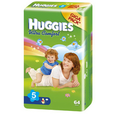 Подгузники Huggies Ultra Comfort  5 (12-22 кг)) Giga  Pack 64 шт. 