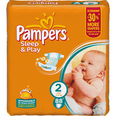 Подгузники Pampers® Sleep&Play 2 (3-6 кг) mini 88шт