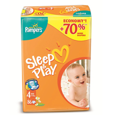 Подгузники Pampers® Sleep&Play 4 maxi (9-14 кг), 86 шт.