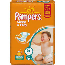 Подгузники Pampers® Sleep&Play 5 junior (11-25 кг), 74 шт.